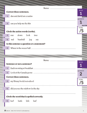 Canadian Language Activities Split Grades 1/2 $avings Bundle!