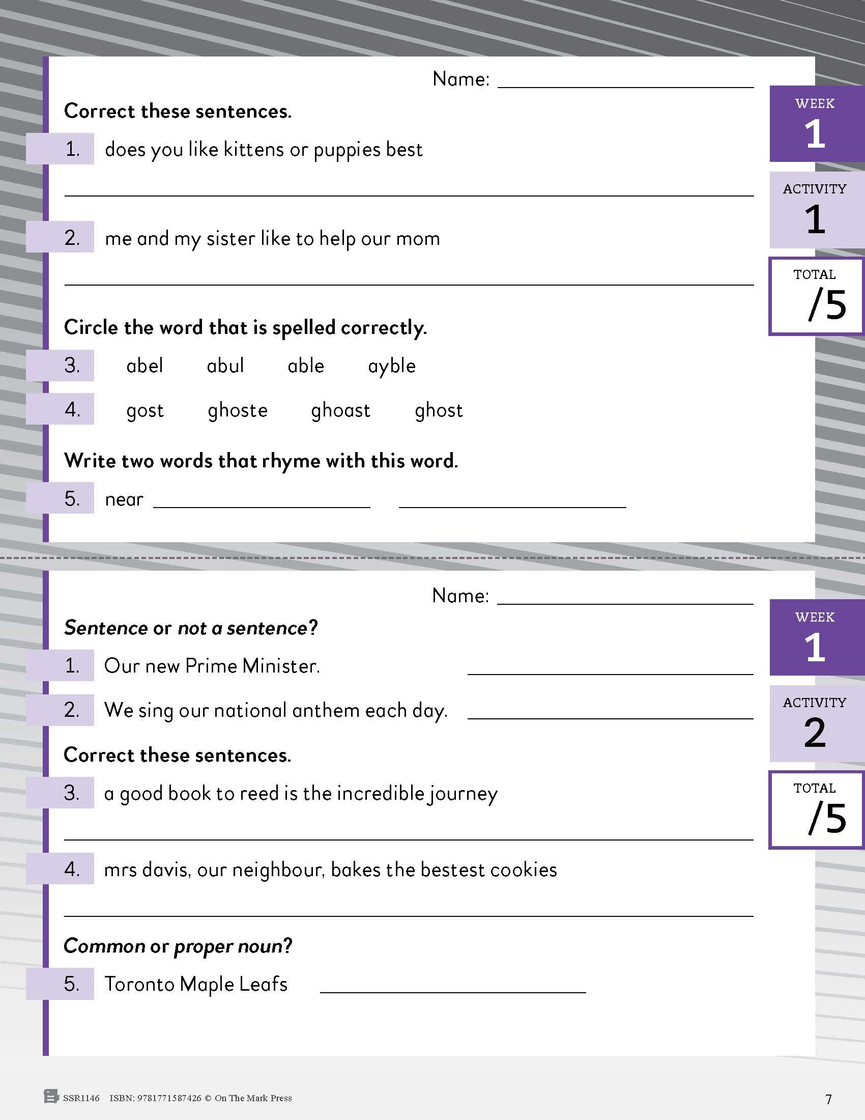 Canadian Language Activities Split Grades 2/3 $avings Bundle!