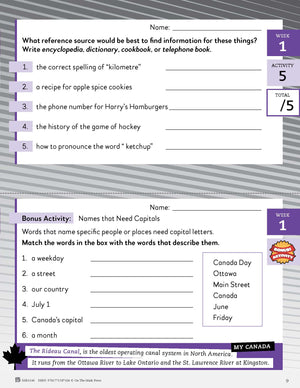 Canadian Language Activities Split Grades 3/4 $avings Bundle!