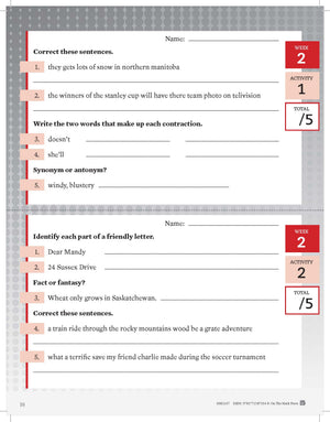 Canadian Language Activities Split Grades 3/4 $avings Bundle!