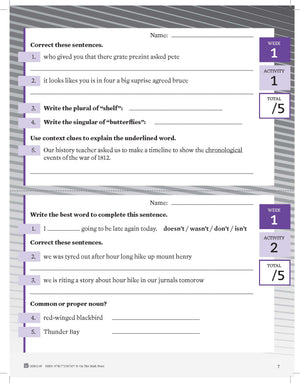 Canadian Language Activities Split Grades 6/7 $avings Bundle!