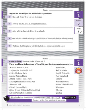 Canadian Language Activities Split Grades 6/7 $avings Bundle!