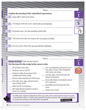 Canadian Language Activities Split Grades 6/7 $avings Bundle!