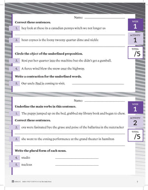 Canadian Language Activities Split Grades 7/8 $avings Bundle!