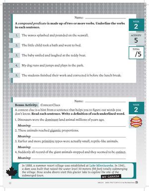 Canadian Language Activities Split Grades 7/8 $avings Bundle!