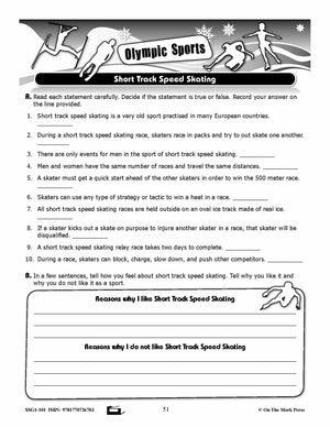 Short Track Speed Skating Gr. 4-8 E-Lesson Plan