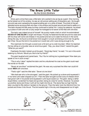 The Brave Little Tailor Fairy Tale Using Bloom'S Taxonomy  (E-Lesson