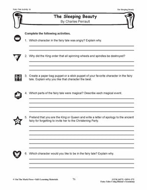 The Sleeping Beauty Fairy Tale Using Bloom'S Taxonomy  (E-Lesson Pla