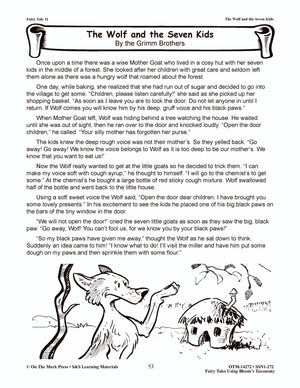 The Wolf And The Seven Kids Fairy Tale Using Bloom'S Taxonomy  (E-Le