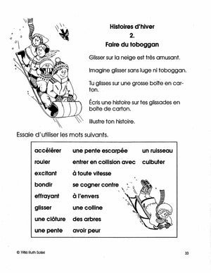 Vive l'hiver! 3e à 4e année