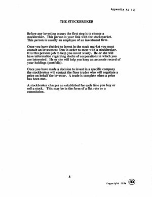 The Stock Market Grades 7-8