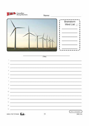 Canadian Places Story Starters Grades 7-8