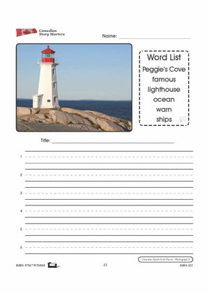 Canadian Symbols & Places Story Starters Grades 1-3