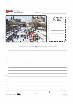 Canadian Seasons & Special Days Story Starters Grades 4-6