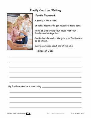 Family Creative Writing Gr. 2-3 - Aligned To Common Core