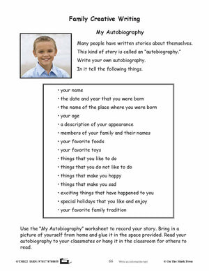 Family Creative Writing Gr. 2-3 - Aligned To Common Core