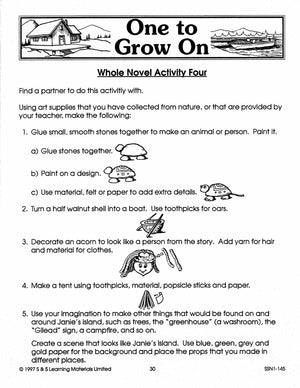 One to Grow On Lit Link/Novel Study Grades 4-6