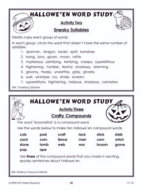 Halloween Grades 4-6