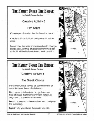 The Family Under the Bridge Lit Link/Novel Study Grades 4-6