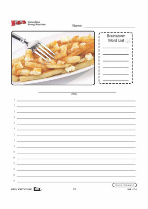 Canadian Symbols Story Starters Grades 7-8