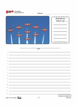 Canadian Places Story Starters Grades 7-8