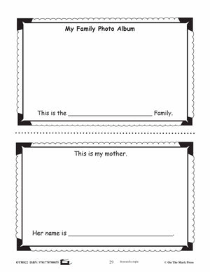 Family Photo Album Gr. 2-3 - Aligned To Common Core