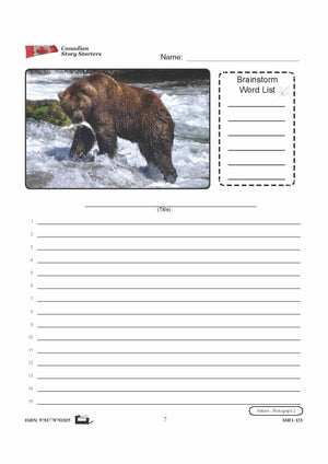 Canadian Nature Story Starters Grades 4-6