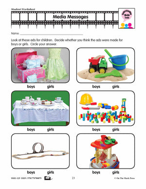 Interpreting Media Messages Gr. K-1 Lesson and Worksheets