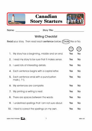 Canadian Sports Story Starters Grades 1-3