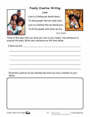 Family Creative Writing Gr. 2-3 - Aligned To Common Core