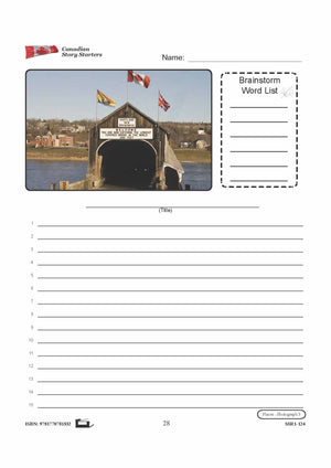 Canadian Places Story Starters Grades 7-8