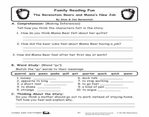 Rdg. With The Berenstain Bears Gr. 2-3 - Aligned To Common Core