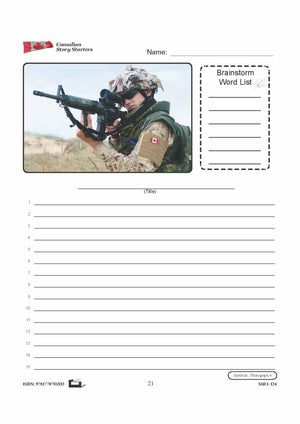 Canadian Symbols Story Starters Grades 7-8