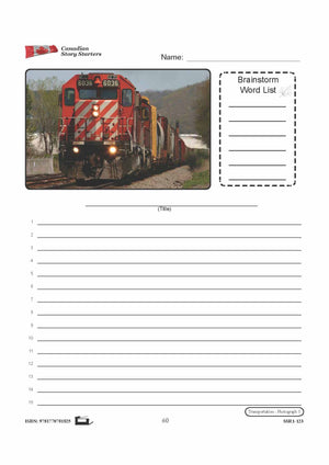 Canadian Transportation Story Starters Grades 4-6