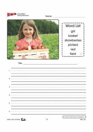 Canadian Seasons & Special Days Story Starters Grades 1-3