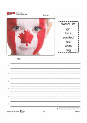 Canadian Symbols & Places Story Starters Grades 1-3
