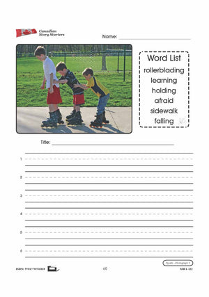 Canadian Sports Story Starters Grades 1-3