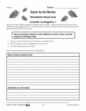 Each to its Niche Lesson Plan Grades 4-6