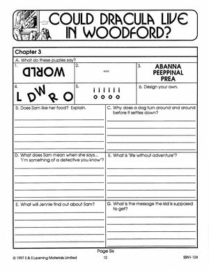 Could Dracula Live in Woodford? Lit Link/Novel Study Grades 4-6