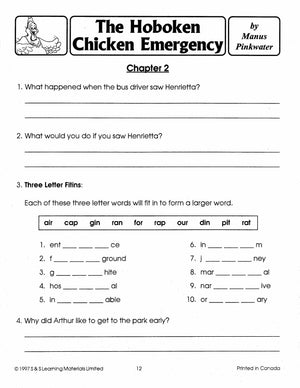 The Hoboken Chicken Emergency Lit Link (Novel Study) Grades 4-6