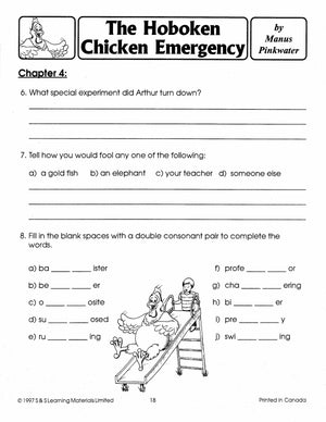 The Hoboken Chicken Emergency Lit Link (Novel Study) Grades 4-6