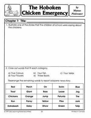 The Hoboken Chicken Emergency Lit Link (Novel Study) Grades 4-6