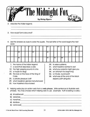 Midnight Fox, by Betsy Byars Lit Link Grades 4-6