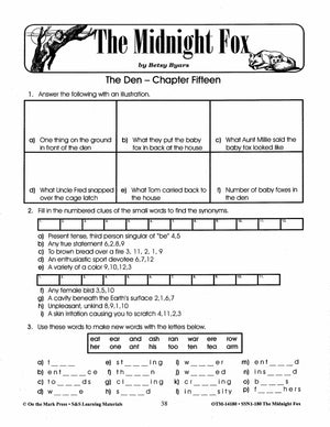 Midnight Fox, by Betsy Byars Lit Link Grades 4-6