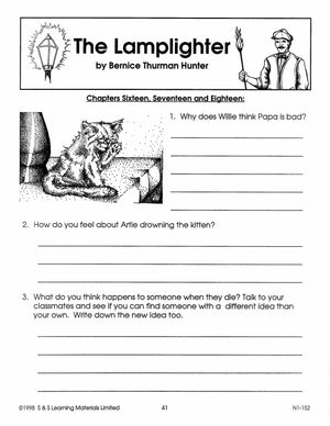 The Lamplighter Lit Link/Novel Study Grades 4-6