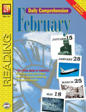 Daily Comprehension: February Gr. 5-12, R.L. 3-4
