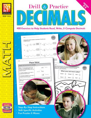 Drill & Practice: Decimals Grades 3-5 