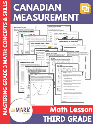 Canadian Measurement Lesson Plans & Activities Grade 3