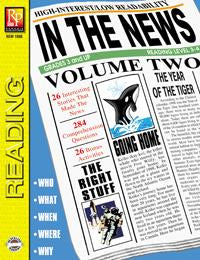 In The News! Volume 2 Gr. 3-12, R.L. 3-4