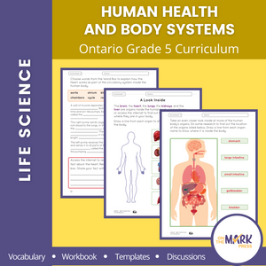 Human Organ & Body Systems; Healthy Body; & Wetland Ecosystem Life Science Gr. 5